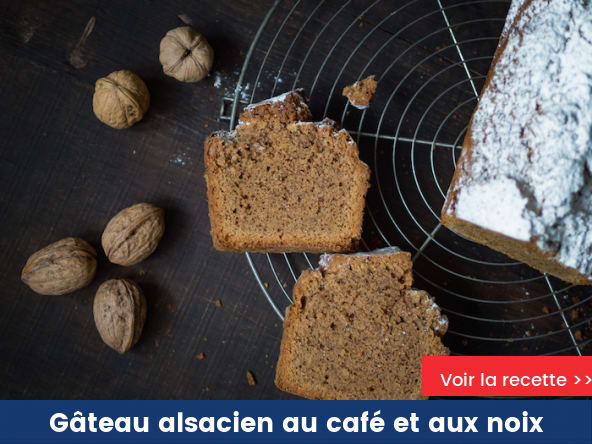 Gâteau alsacien au café et aux noix